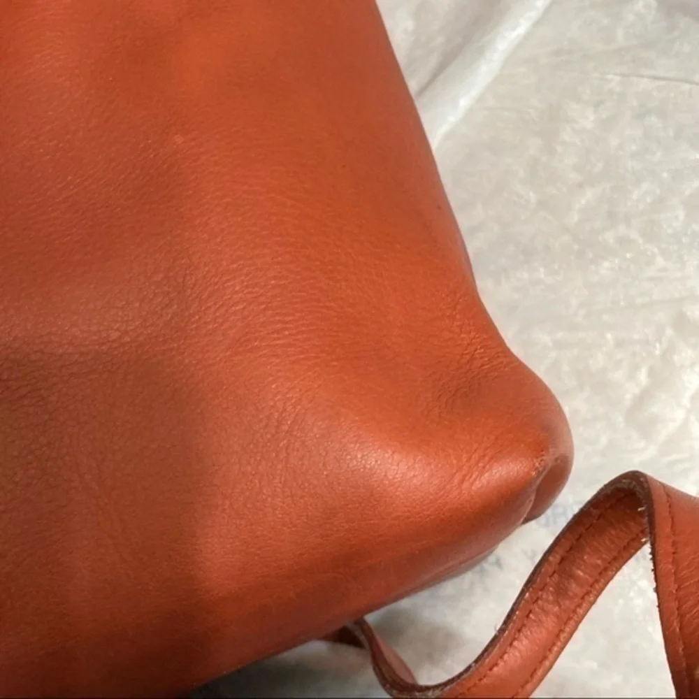 Coach vintage RARE orange burnt sienna Leather mini backpack 4152
